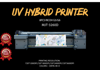 MYJET 10 pies 3,2 M Uv Hybrid Inkjet Impresora de gran formato Roll to Roll UV Impresora en papel tapiz de cuero Impresora de lona 3200