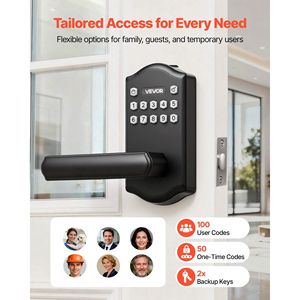 Maniglia per Serratura Elettronica Personalizzabile con Tastierino, Chiusura Automatica, Codici Utente Personalizzabili - Product Image 2