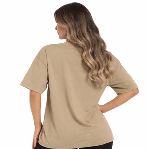 Camiseta holgada de gran tamaño para mujer, ropa informal holgada de media manga, ropa de calle cómoda y a la moda, ropa ligera 100% de algodón de secado rápido - Product Image 2