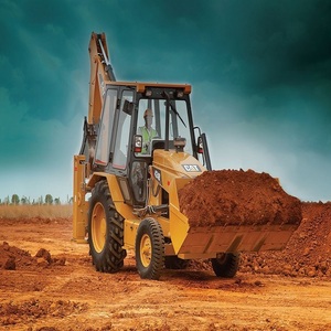 Retroexcavadora Usada Caterpillar con Buen Rendimiento, Potente Retroexcavadora de Ruedas Cat para Trabajos de Construcción 4x4 - Product Image 6