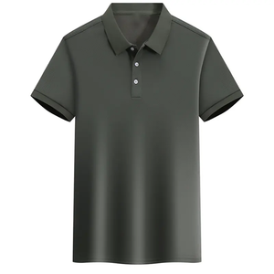 Chemises décontractées pour hommes, nouvelle collection, design tendance, logo personnalisé, couleur unie, respirantes, anti-plis, tricotées, vente directe usine - Product Image 3