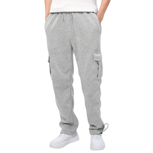 Quick Dry Eco-Friendly Breathable Cotton/<b>Polyester</b> <b>Jogger</b> Pants Men Gym Running Casual Streetwear Loose Fit Plain Track Pants - Product Image 6