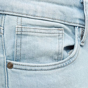 Nuevos Pantalones Vaqueros Casuales Ecológicos Transpirables de Alta Calidad para Hombre, Precio al por Mayor, Nueva Llegada, Pantalones Vaqueros Raff Denim con Lavado Ácido para Hombre - Product Image 4