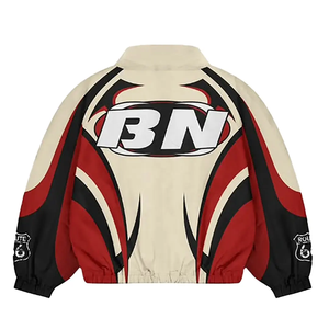 Ensemble de survêtement unisexe à fermeture éclair intégrale, imprimé géométrique, coupe ample, streetwear, printemps, adulte, séchage rapide, polyester - Product Image 4