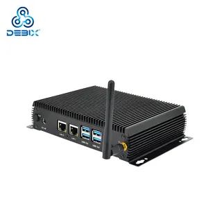 Debix Imx 8M Plus Industriële Mini Box Computer Rs-485 Industriële Doos Pc 2lan 2com 6usb Wifi 4G Optioneel