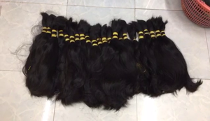 Extensions de cheveux humains vierges vietnamiens à donneur unique Paquets de cheveux bruts non traités lisses en vrac à vagues naturelles profondes et abordables - Product Image 6