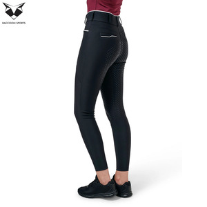Pantalon d'équitation skinny fit extensible pour compétition, pantalon d'équitation pour femme à haute élasticité et respirant avec poche latérale - Product Image 4
