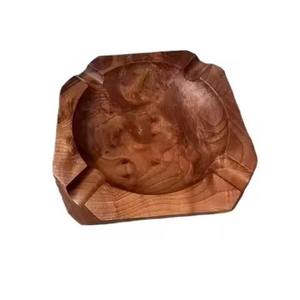 Handmade Wooden Smoking <b>Ashtray</b> Classic Eco-Friendly Tabletop Cigar Ash Holder New Design for Home Office Hotel and Restaurant - Product Image 5