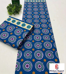Tissu en coton sergé léger personnalisé imprimé wax africain motif Tanzanie pour robes, chemises, matériaux artisanaux Hitjem Export OEM ODM - Product Image 2
