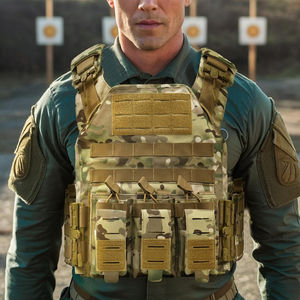 เสื้อกั๊กยุทธวิธีแบบปรับได้สำหรับการฝึกซ้อม ออกกำลังกาย ผ้าทนทาน กระเป๋าหลายช่อง น้ำหนักเบา เหมาะสำหรับเล่นกีฬา - Product Image 5