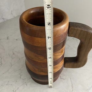 Taza de Café de Madera Hecha a Mano, Taza de Té a Rayas, Taza de Cerveza para el Hogar, Oficina, Hotel - Product Image 3