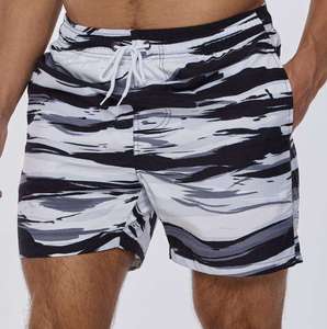 Men's Quick Dry Breathable <b>Board</b> Shorts Sublimation Print Elastic Waist Casual Swimwear Pockets Mid Length 100% Polyester Hip - Product Image 2