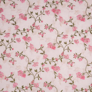Tela de Chifón Bordada Malty Dobby, 100% Poliéster, Transpirable, Ecológica, para Bodas, Color Personalizado, Suministro Textil, Exportaciones - Product Image 3