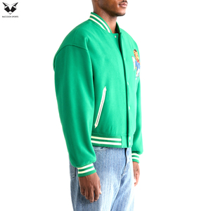 Customized Team Varsity Jacket High Quality Sublimated Embroidery Logo Personalized School University Letterman Jacket - Product Image 2