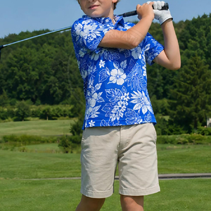 Polos de golf de secado rápido de primera calidad para jóvenes, mezcla de algodón suave, corte deportivo, para entrenamiento de golf, uso casual en la oficina y actividades al aire libre. - Product Image 4