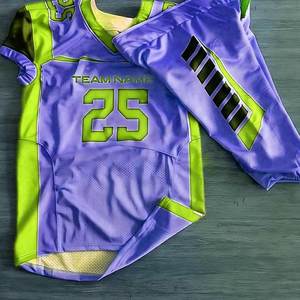 Uniformes de football américain pour équipes professionnelles avec tissu respirant, ensembles de maillots d'entraînement de football américain réversibles - Product Image 4
