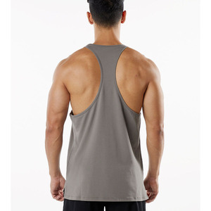 Men's Solid <b>Blue</b> Breathable Polyester Tank <b>Top</b> O-Neck Casual Wear - Product Image 4