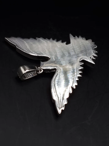 Collier Pendentif Aigle Plaqué Or, Breloque Micro-Pavée Effet Glacé, Bijou Oiseau Ailé pour Hommes et Femmes, Cadeau Hip Hop pour Fête - Product Image 5