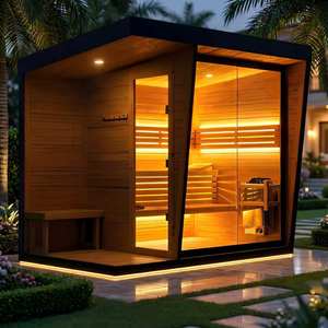 Recuperación Inigualable para la Optimización del Rendimiento Atlético Profesional, Sauna de Exterior de Madera Termotratada de Calentamiento Rápido para Bienestar - Product Image 1
