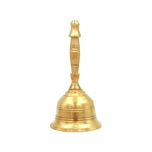 กระดิ่งทองเหลืองมือที่ทำด้วยมืออันหรูหราสำหรับการตกแต่งบ้าน pooja - Product Image 1