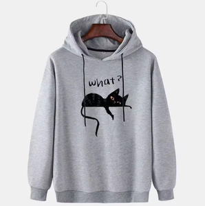 Hoodie à capuche tendance pour l'hiver, séchage rapide, épais, 100% coton, coupe ample, impression numérique - Product Image 2