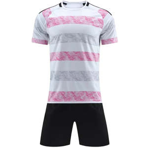 Tenue de football personnalisée Starlet International, ensemble maillot et short rouge et noir, respirant, polyester, coutures invisibles - Product Image 1