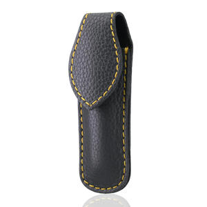 กระเป๋าหนังสั่งทำพิเศษสำหรับกรรไกรตัดผมและคีมขนาดใหญ่ |   เคสหนังวัวแท้ |   กล่องใส่ของขนาดกะทัดรัด 9 x 3.5 x 1 ซม. - Product Image 4