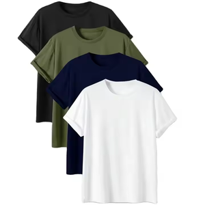 T-shirts pour hommes à manches courtes personnalisés, col rond, coupe classique, 100% coton biologique - Product Image 1