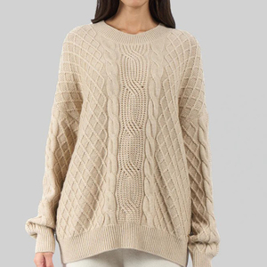 Cardigan en tricot à capuche pour femme, pull doux à ouverture frontale, manches longues, décontracté, confortable, couleurs personnalisables - Product Image 1