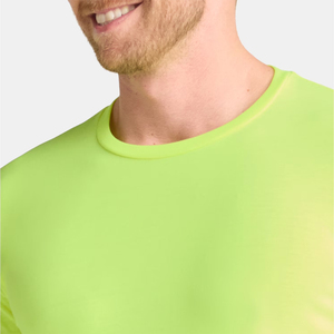 Wholesale <b>Athletic</b> Long Sleeve Shirt For Adult Green Color O Neck Knitted Regular Fit Casual Long Sleeve Shirt - Product Image 6