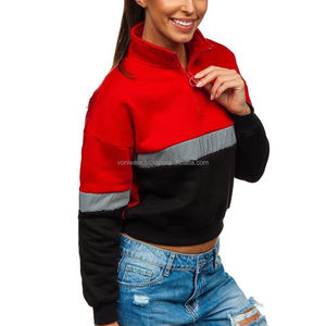 Sudadera con capucha recortada impermeable de invierno para mujer de alta calidad, jersey de poliéster/algodón, sudadera hecha a medida - Product Image 2