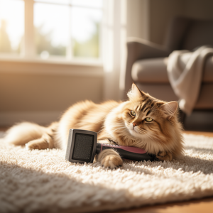 Cepillo Suave de Plástico de 7,16 cm para el Cuidado de Gatos, Productos para Mascotas - Product Image 3