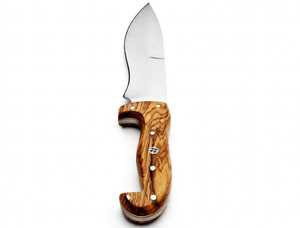 Couteau artisanal en acier à haute teneur en carbone avec manche en bois d'olivier, robuste et polyvalent pour l'extérieur - Product Image 4