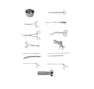 Kit d'instruments chirurgicaux manuels en acier inoxydable réutilisable pour l'insertion et l'extraction d'un DIU, examen gynécologique - Product Image 4