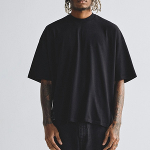 Fabricante de Camisetas Extra Grandes de Algodón para Hombre, Corte Holgado, Estilo Urbano Minimalista, Informal, para Verano - Product Image 5
