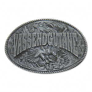 Elegante hebilla de cinturón de metal de recuerdo con logotipo personalizado y diseño sin color Sin MOQ Hebilla de cinturón de aleación de zinc - Product Image 3