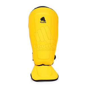 สนับแข้งหนังพรีเมียม คุณภาพสูง สำหรับการฝึกซ้อมมวย - ทนทานต่อทุกการกระแทกแรงสูง - Product Image 4