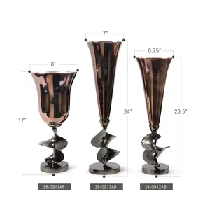 Jarrón de Flores de Hierro Ecológico de Diseño de Alta Gama, Estilo Costero, para Decoración de Mesa Navideña - Venta al por Mayor de ZAHID EXPORTS - Product Image 4