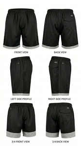 Shorts de sport pour hommes personnalisés, respirants, en polyester, pour l'entraînement, la course à pied, fournisseur OEM - Product Image 4