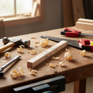 Listello in Legno Quadrato Ilan 10x50x1200mm per Progetti di Falegnameria - Product Image 2