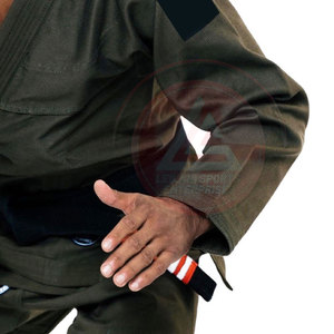 Servicio OEM, Uniforme de Jiu Jitsu de Alta Calidad, 100% Algodón, Ligero, Resistente a la Encogimiento, Transpirable, Color Sólido, Logotipo Frontal - Product Image 6