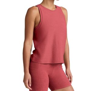 Camiseta de Tirantes Deportiva de Algodón Tejido Transpirable para Mujer, con Logotipo Personalizado, Corte Clásico y Relajado, Ideal para Pilates, Yoga y Gimnasio, Ligera y de Secado Rápido - Product Image 1