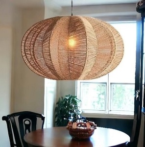 Lámpara de Noche de Bambú Industrial, Elegante y Funcional, Tejida a Mano, Ecológica, para Sala de Estar, Muebles para el Hogar - Product Image 5