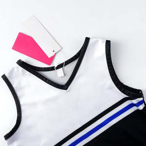 Tenues d'entraînement de cheerleading très demandées, uniformes de cheerleading personnalisés en gros avec strass, tailles adultes unisexes - Product Image 3