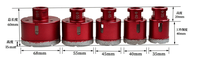 En stock, Vente chaude : Kit de scies cloches diamantées brasées, jeu de forets diamantés, couronne diamantée brasée de haute qualité pour carreaux de céramique