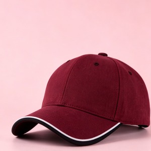 Gorra de béisbol de malla rosa ajustable de 6 paneles, estilo camionero, con logo bordado, unisex, para exteriores, protección solar - Product Image 6