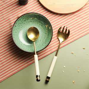 ชุดช้อนส้อมมีดโลหะขายดีจากร้านอาหาร ชุดช้อนเรซิ่นจากอินเดีย ราคาถูก - Product Image 5