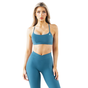 Soutien-gorge de sport pour femme à bretelles et dos ouvert, idéal pour le yoga, la gym et l'entraînement, avec effet sculptant et extensible, haut de performance pour le sport - Product Image 1