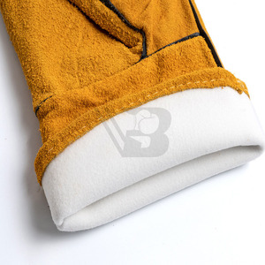Guantes de Soldadura TIG de Cuero Resistentes al Calor con Forro de Kevlar, Logotipo Personalizado OEM, Guantes de Trabajo de Protección Industrial de Algodón - Product Image 2
