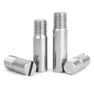Composants de broches en acier inoxydable usinées avec précision, finition brillante, diamètre de la tête de douze millimètres, ensemble pour machines industrielles - Product Image 3